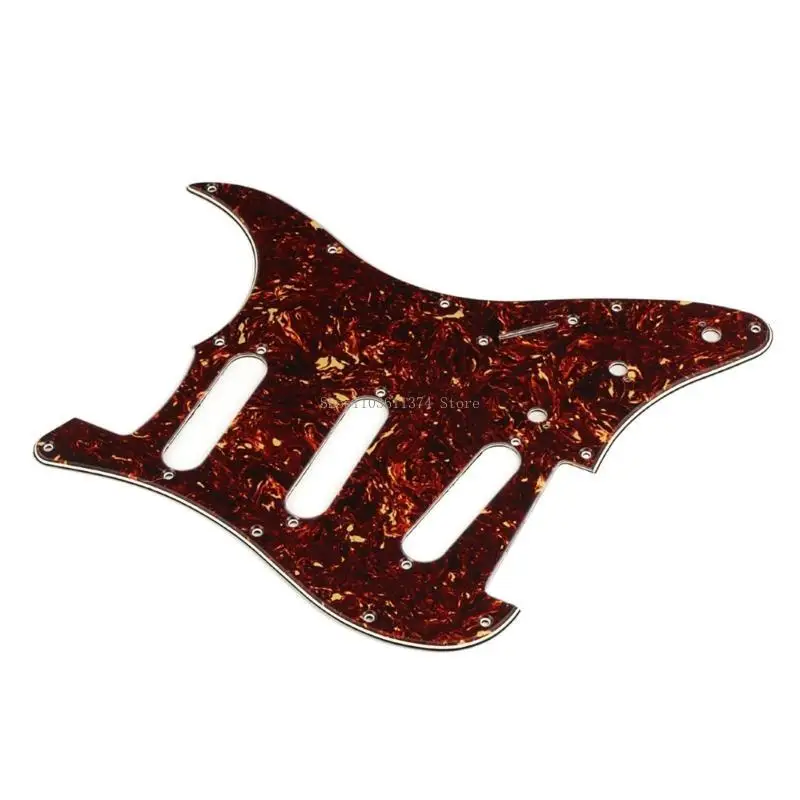 11 Holes Guitar Bass Pickguard 3Ply Scratchplate Guitar Scratch Plate 6 Strings