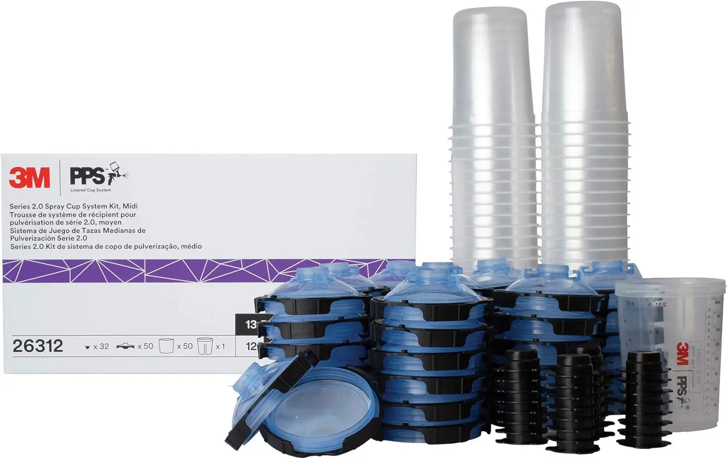 

Набор для распыления PPS 2.0: стакан для пистолета-распылителя с крышками, вкладышами и фильтром для автомобилей, мебели, домашнего использования