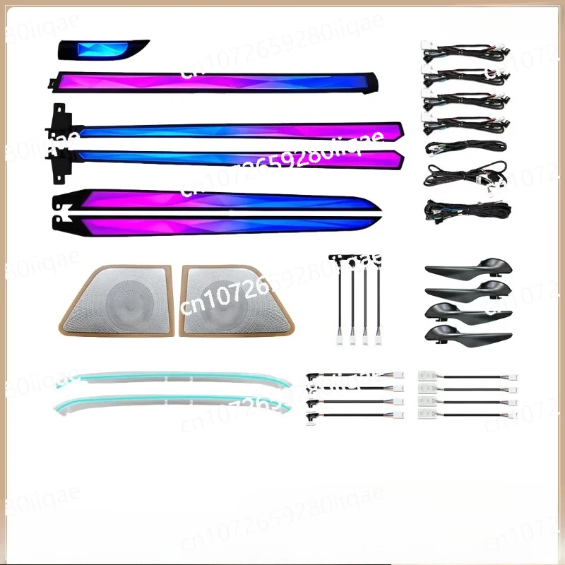 

Комплект для модернизации интерьерной подсветки Crystal Ambient Lighting для LEXUS ES 2018-2024 ES300H ES250, светодиодные аксессуары для внутреннего освещения, накладки на двери