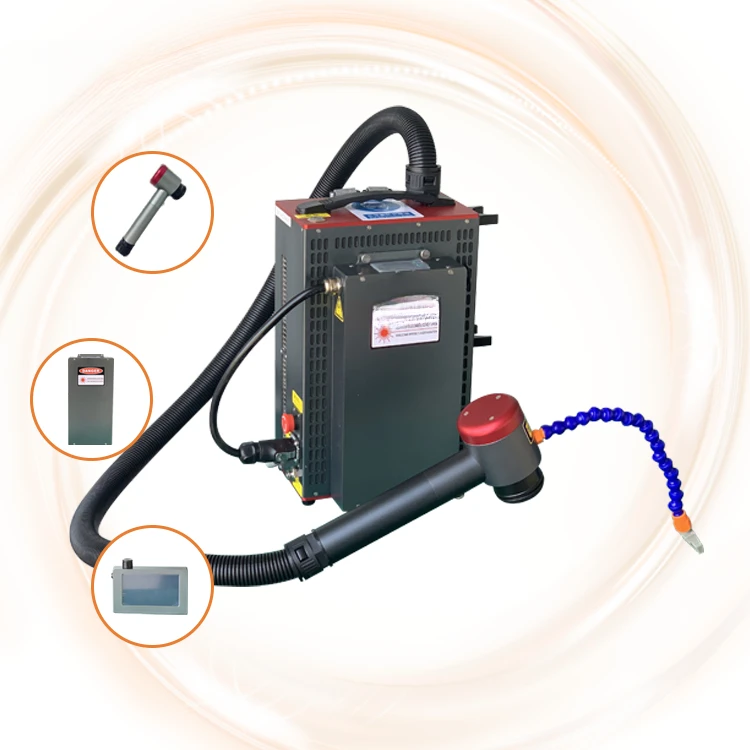 BEST hot sale mini portable  pulse laser cleaning machine price rust removal 100w 200w Backpack-style easy to move