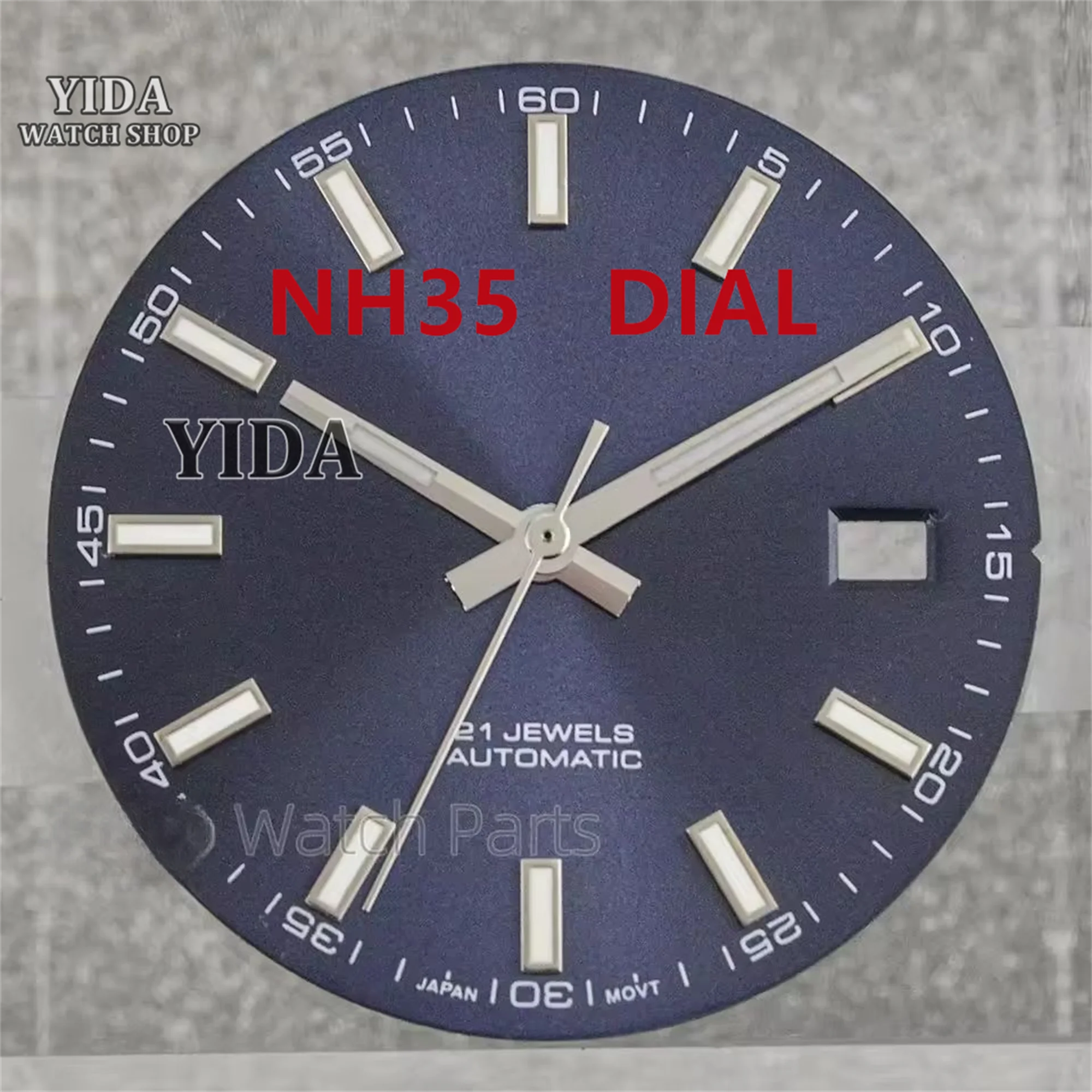 

31MM Watch Dial Blue Black White Yellow Gray Green Luminous Diamond Face for Datejust NH35 NH36 Automatic Movement Replacements