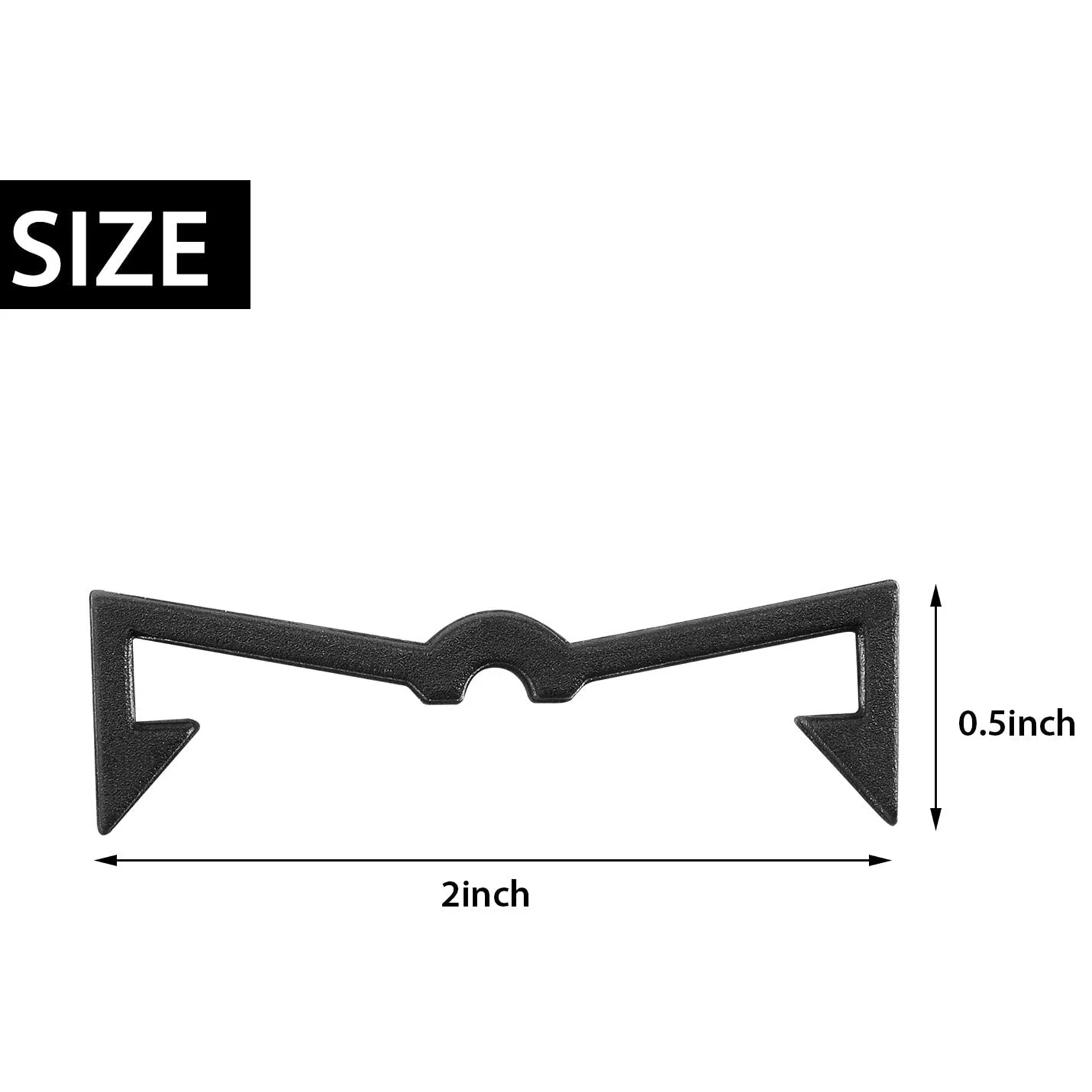 100 Pieces of Plastic Pegboard Hook Lock Pegboard Display Hook Storage Rack