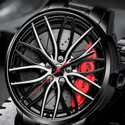 Sports Car Men Watch Quartz Waterproof Sport Rim Hub Wheel Wristwatch Car Quartz Men's Watches