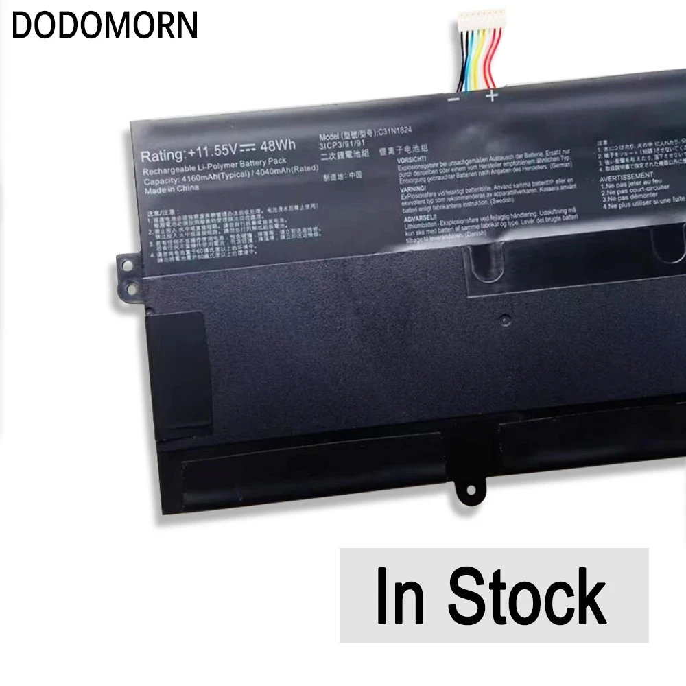 New Laptop Battery For ASUS Chromebook Flip C434 C434T C434TA C31PnC1 C434TA-AI0029 3ICP3/91/91 0B200-03290000 48Wh