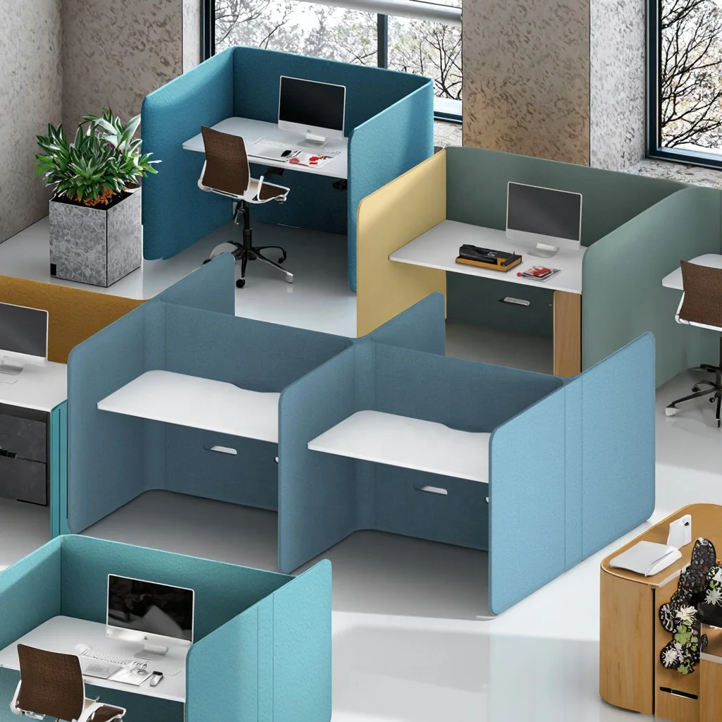 Wholesale Small Office Cubicle Design Office Partition System Modern Divider Panels office partitions