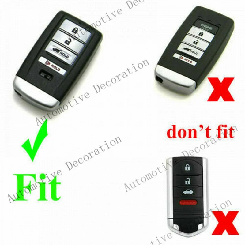 Z+ For Acura CDX TLX RLX RDX MDX ILX 2016-2020 Leather Car Key Fob Case Cover Shell
