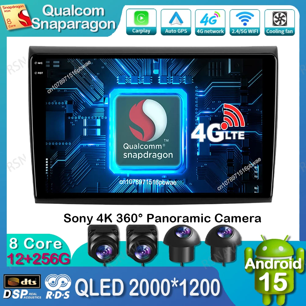 

Android 15 Car Radio For Fiat Bravo 198 2 II 2007 -2014 Multimedia DSP Stereo 5G WIFI GPS QLED Qualcomm 4G LTE DVD Viedo Player