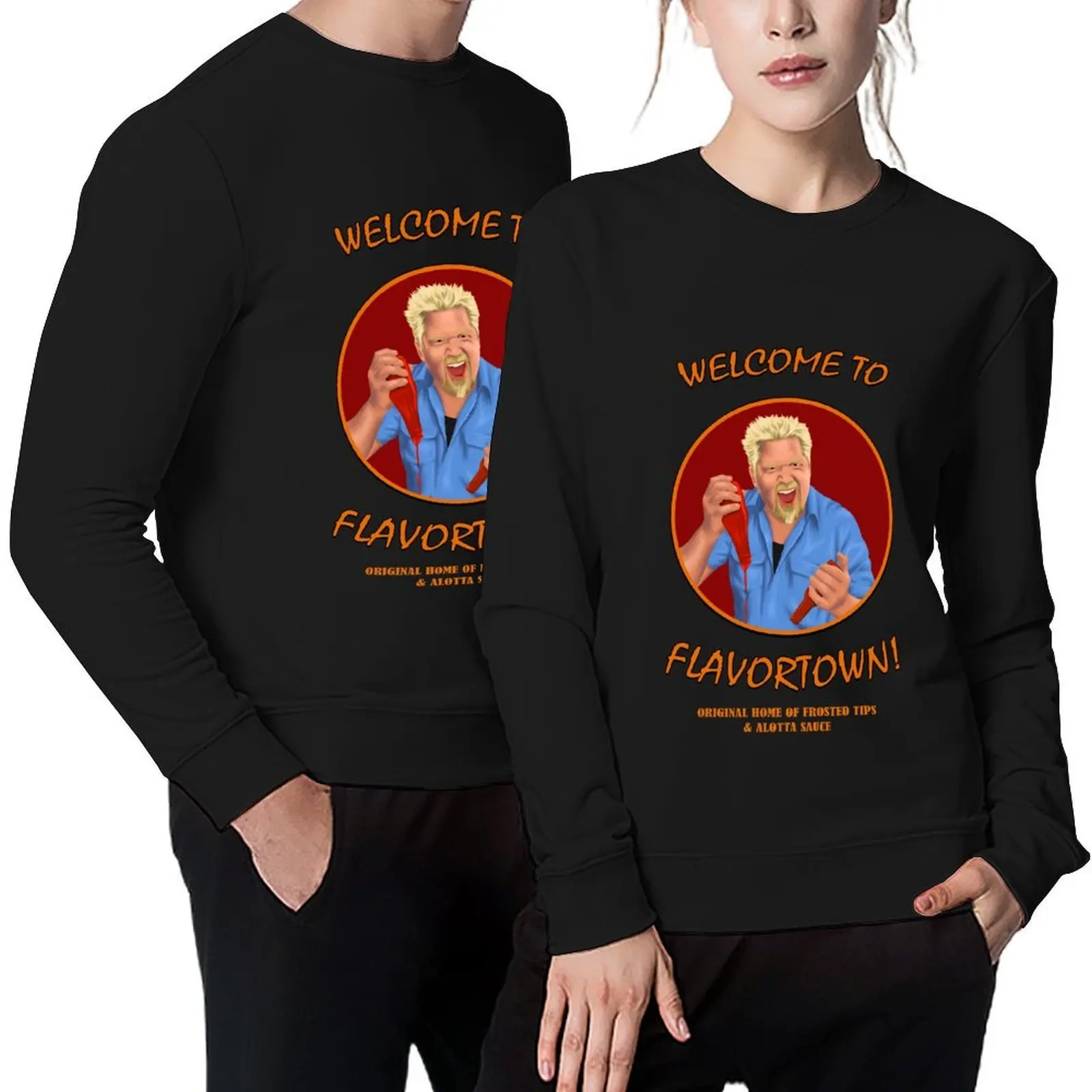 

Welcome to Flavortown Guy Fieri Pullover fashion men mens clothing tracksuits korean autumn clothes oversize sweatshirt