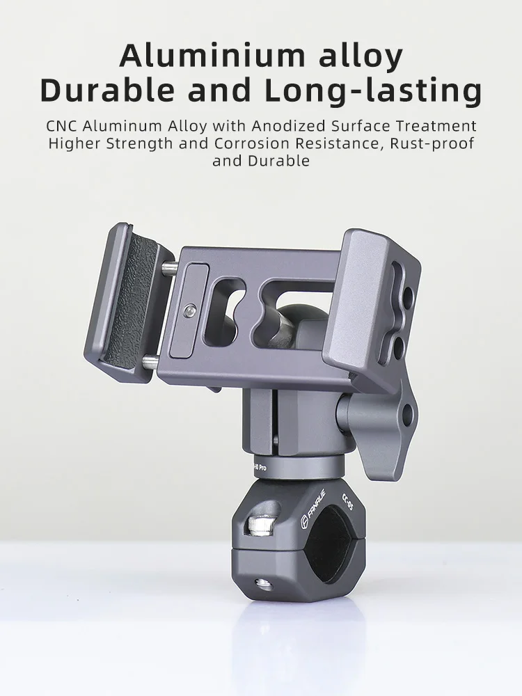FANAUE Phone holder Aluminum alloy 360° View Universal Bike Phone Holder for 72-100mm mobile phones iPhone Xiaomi Samsung HUAWEI