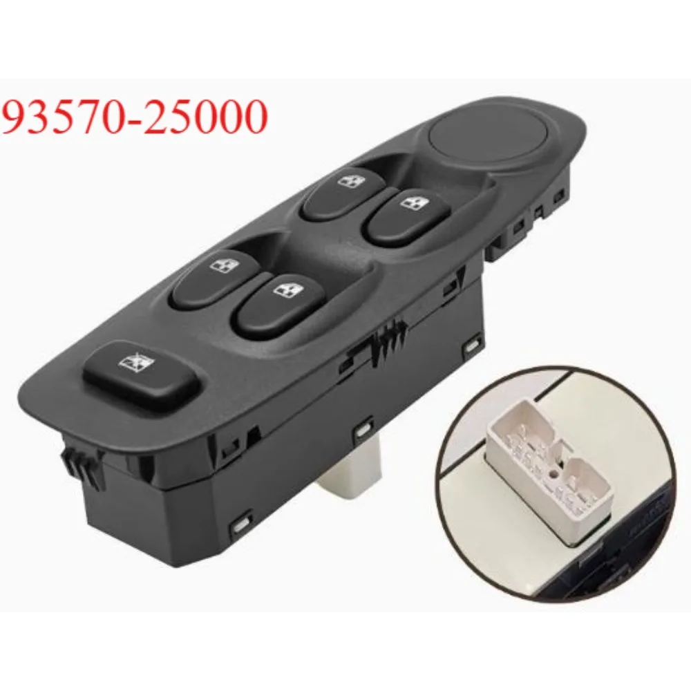 

93570-25000 9357025000 Front Left Driver Side Electric Power Master Window Switch Button for Hyundai Accent 2000-2005 Brand New
