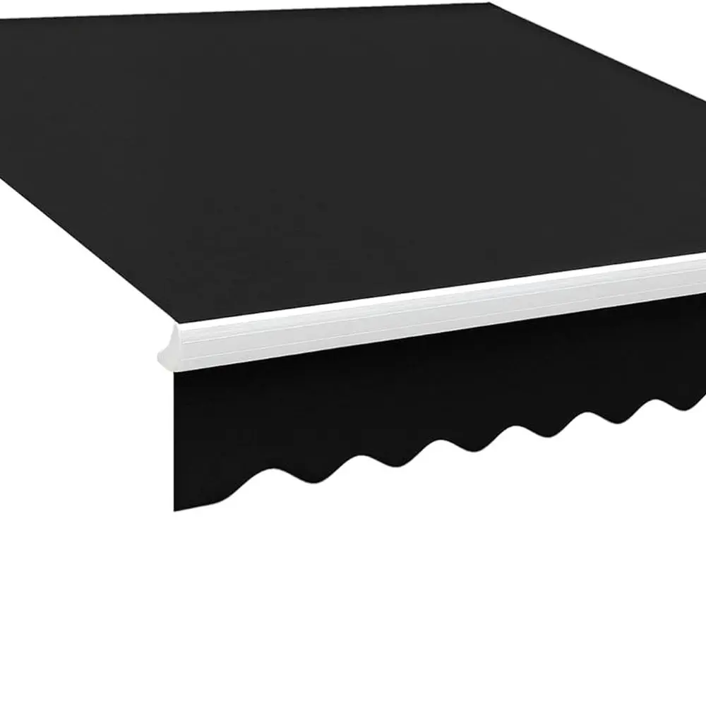 

Маркиза для патио с ручным управлением, 2,13 м x 2,44 м, наружный солнцезащитный козырек, навес для террасы/окна, черная