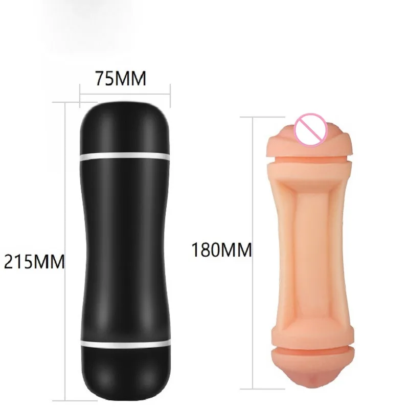 Masturbador realista leve e carnudo para homens, vagina macia e boca, experiência dupla, pênis portátil Traine, brinquedo do sexo