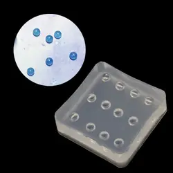 Ball Silicone Bead Molds Round Resin Epoxy Mold for Jewelry Cabochon Gemstone DIY Crafting Projects 4mm Opal Beads