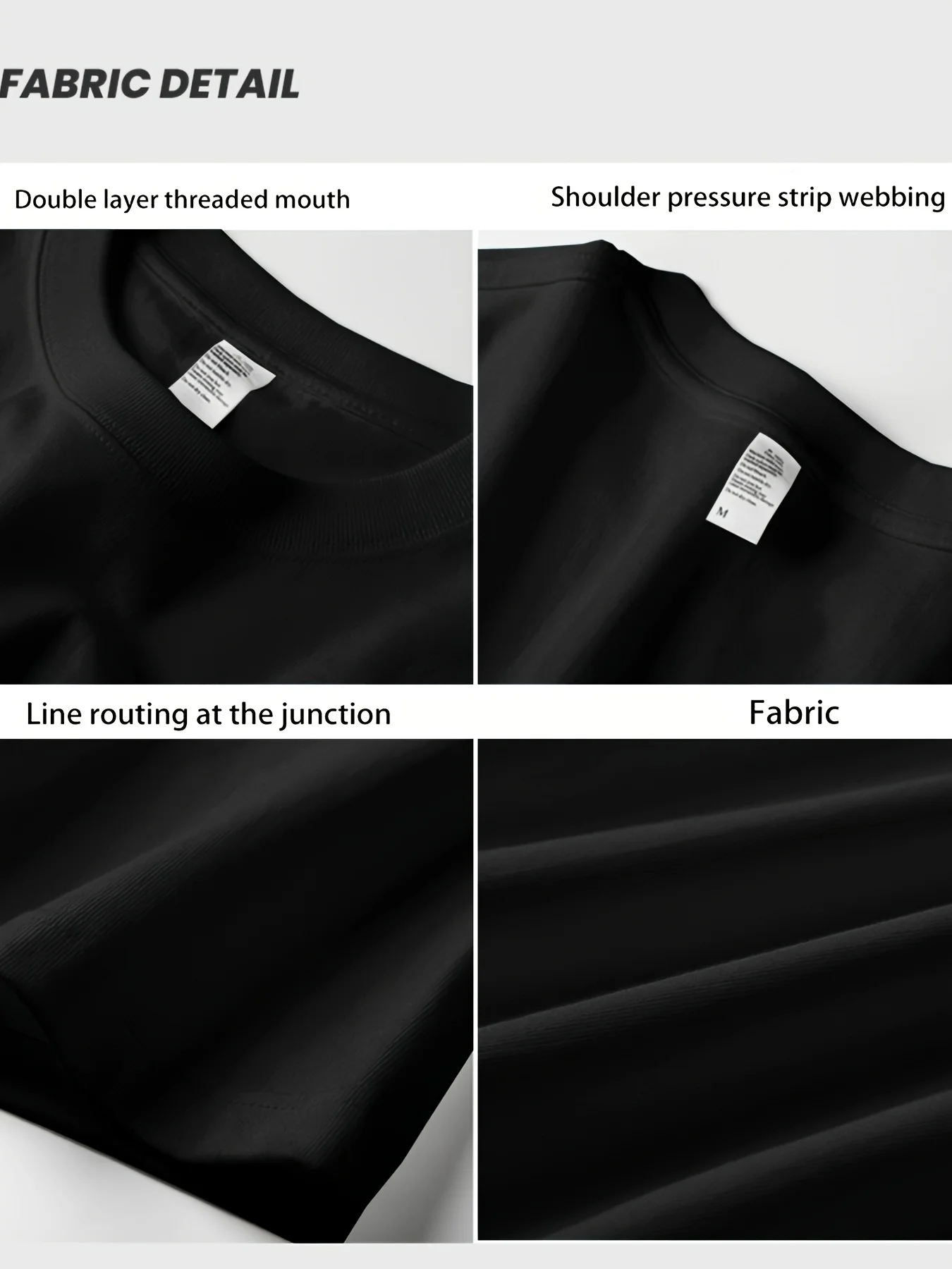 เสื้อยืดผ้าฝ้ายสีดําลําลองผู้ชายพิมพ์ลาย "HUSTLE" - แขนสั้น คอกลม ซักด้วยเครื่องซักผ้าได้ ทรงหลวม