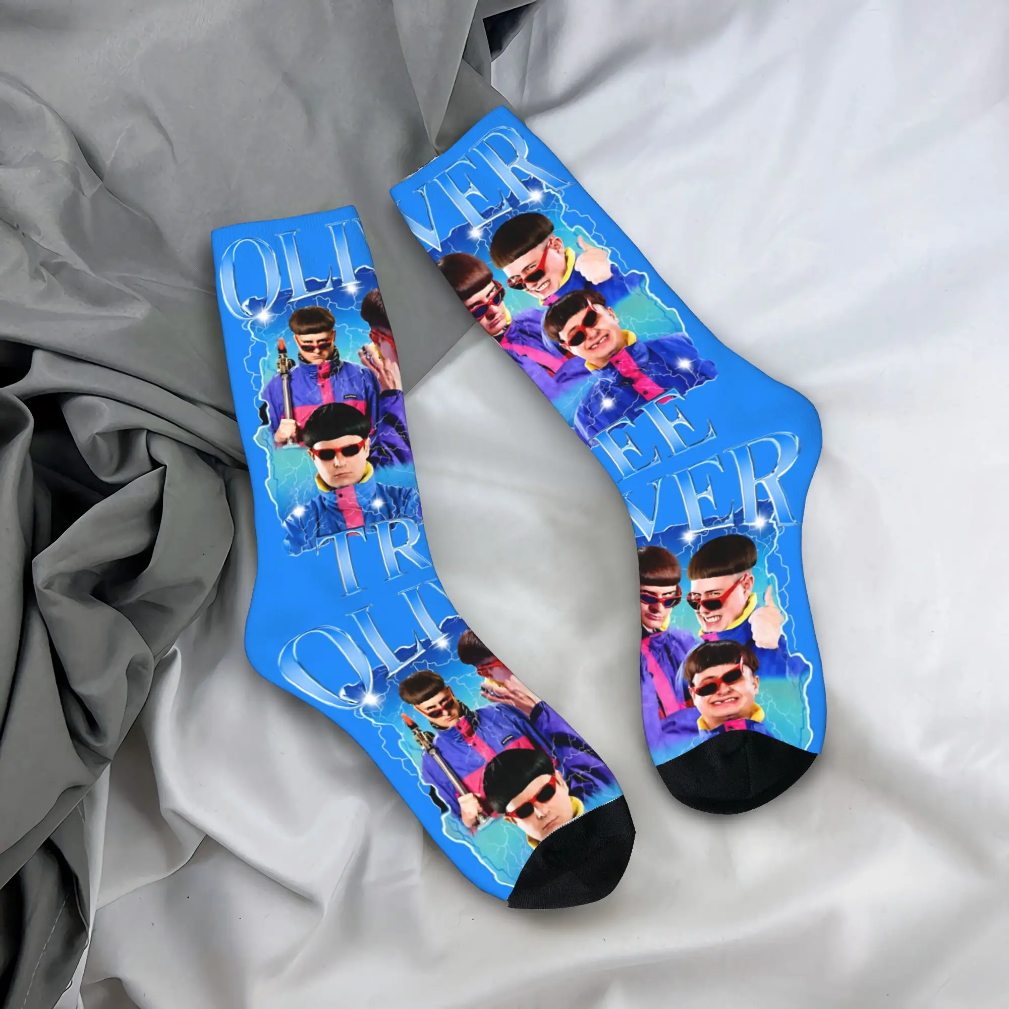 Winter Warm Crazy Design Women Men Oliver Tree Rest In Peace 1993 to 2026 Memorial Socks  Breathable Basketball Socks