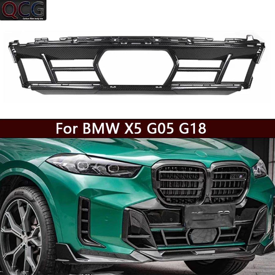 

Для BMW X5 G05 G18 сухие решетки из углеродного волокна, передний бампер, крышка вентиляционного отверстия, накладка на противотуманную фампу, сетчатая решетка, автомобильные аксессуары, комплект кузова