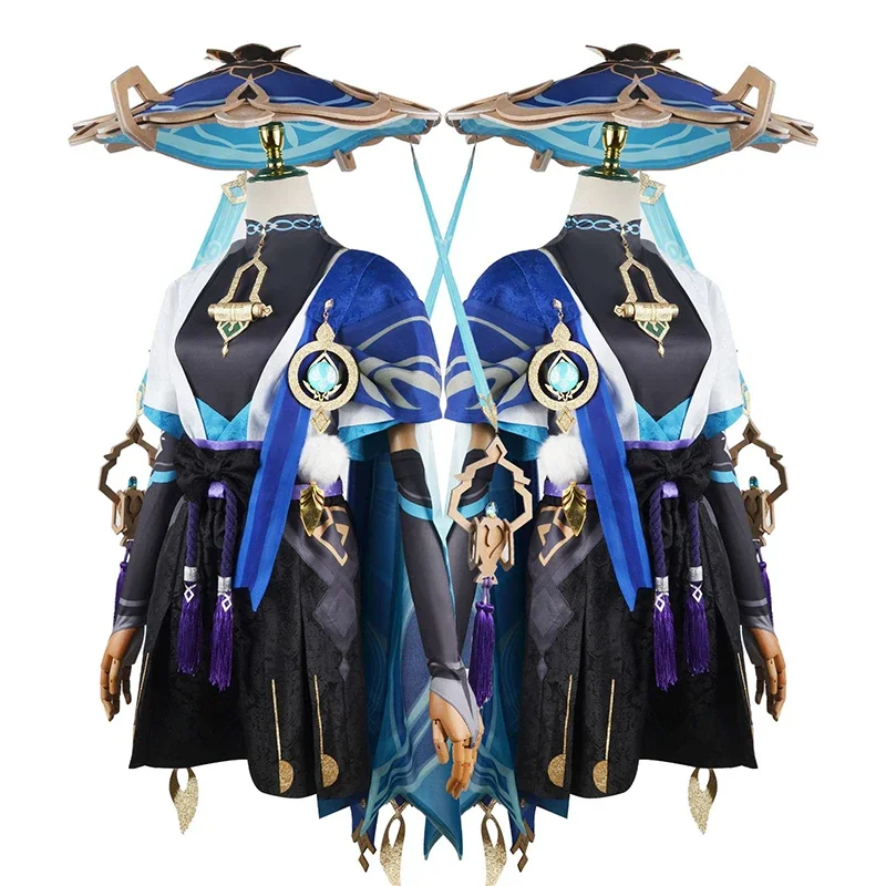 Wanderer Scaramouche Cosplay Genshin Impact Scaramouche Cosplay Costume Uniform Clothes Wig Full Suit Game Scaramouche Costumes