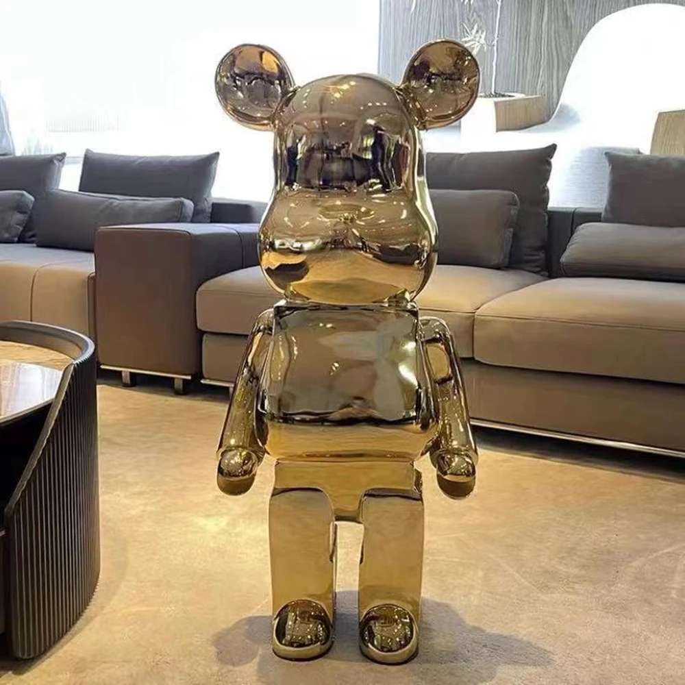 

80CM toy Doll Cool Street Hip-hop Graffiti Creative Trend Play Movable Blocks Bears Violent Bears Anime Doll Ornaments