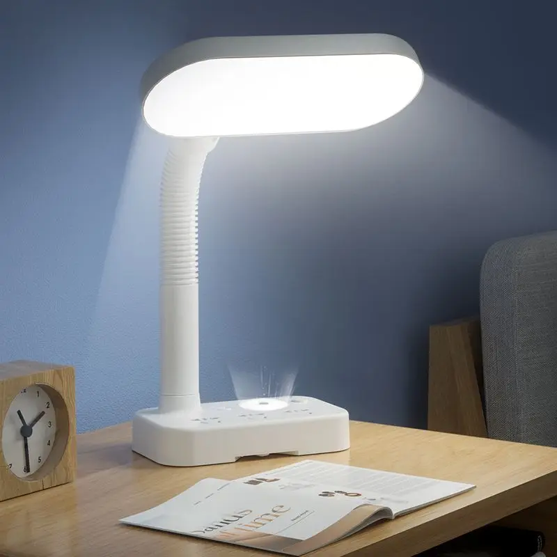 German Design Eye-Caring Desk Lamp - Adjustable Study Light with Plug-In Dormitory Bedside Lamp for Students