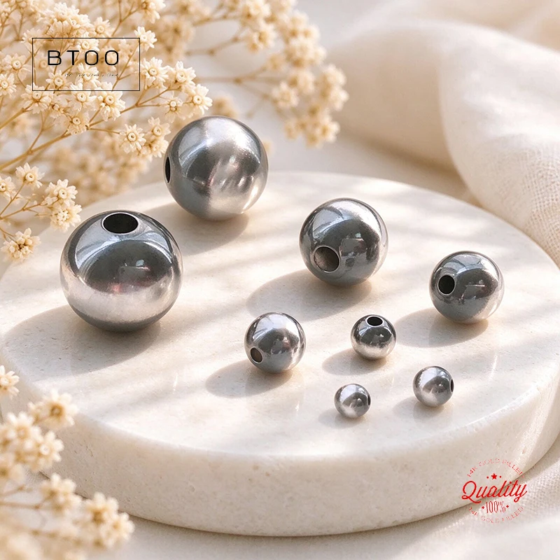925 Sterling Silver Navajo Pearls Beads DIY Jewelry Making Accessories Seed Beads for Crafting Silver Jewelry Findings