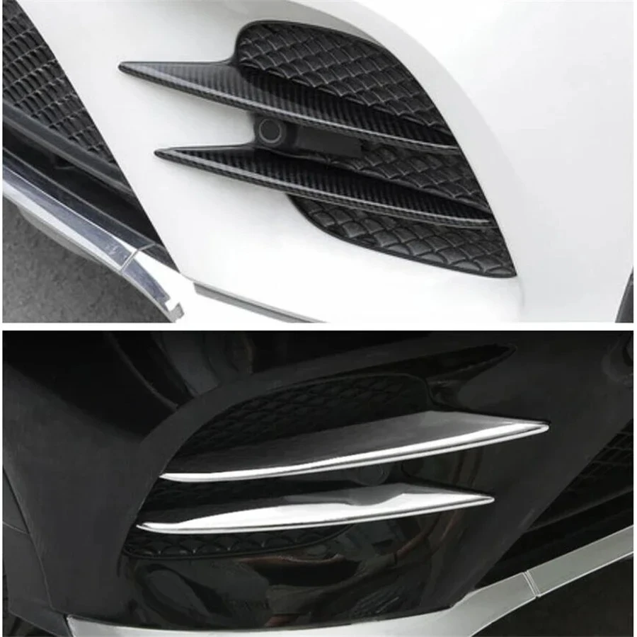 

Front Bumper Fog Lights Eyelid Eyebrow Outer Garnish Molding Cover Trim Fit For Mercedes Benz GLC X253 2015 - 2019 Accessories