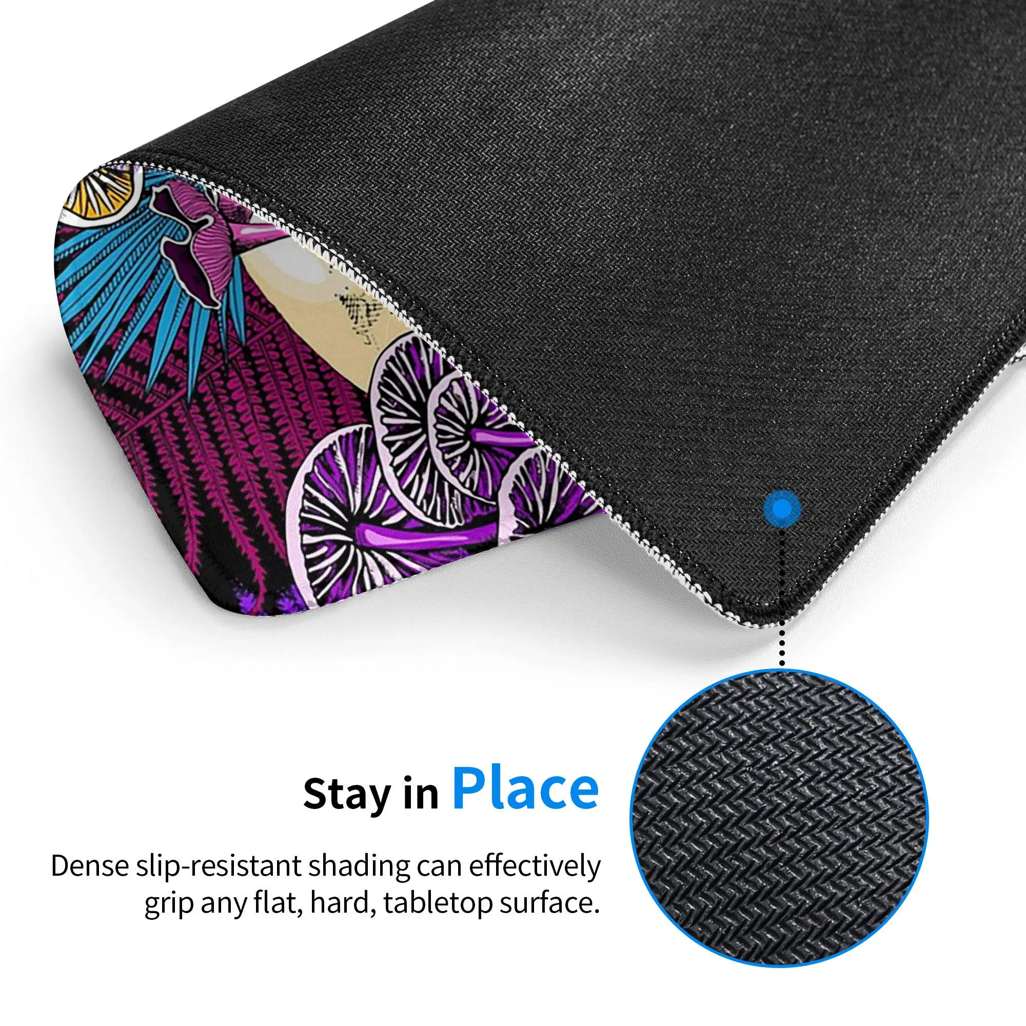 Strange Mushrooms And Skull Magic Mouse Pad Computer Keyboard Mouse Mat Gamer PC Laptop Desk Mat Office Accessories Table Mats
