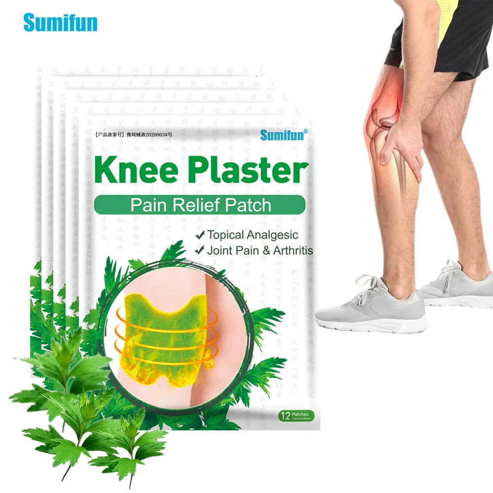 

12/36/60Pcs Sumifun Knee Joint Pain Relief Patch Wormwood Analgesic Stickers Rheumatoid Arthritis Treatment Medical Care Plaster