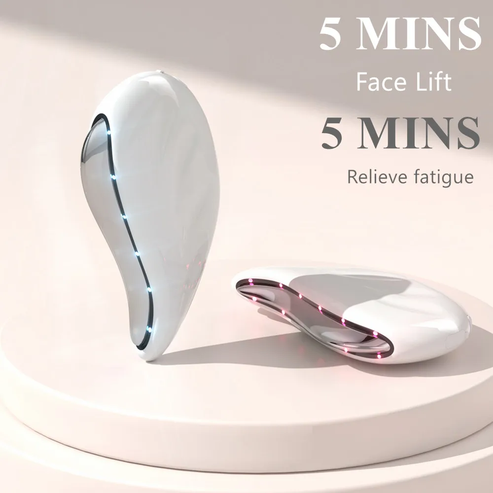 

Home Electric Led Gua Sha 7 in 1 Electric Gua Sha Microcurren Massager Face Sculpting Tool Beauty Equipment for Facial Device