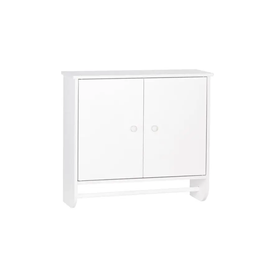 

Medford 2 Door Wall Mounted Bathroom Cabinet with Towel Bar and Adjustable Shelf Compact Bathroom Storage for Toiletries amp Es