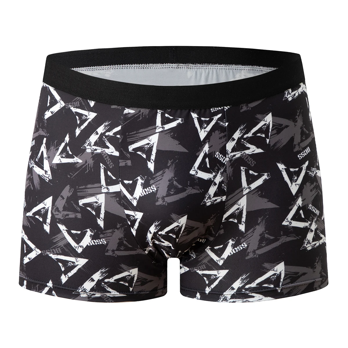 4-teiliges Set bedruckter Unterwäsche für Männer und Jugendliche, bequeme flache Boxershorts mit elastischem Bund, mehrfarbige Freizeitshorts – Detail 5