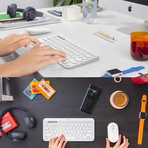 Imagen 2 del producto Original Logitech K380 teclado inalámbrico Bluetooth portátil multidispositivo Apple teléfono ipad ordenador mac teclado silencioso ultrafino