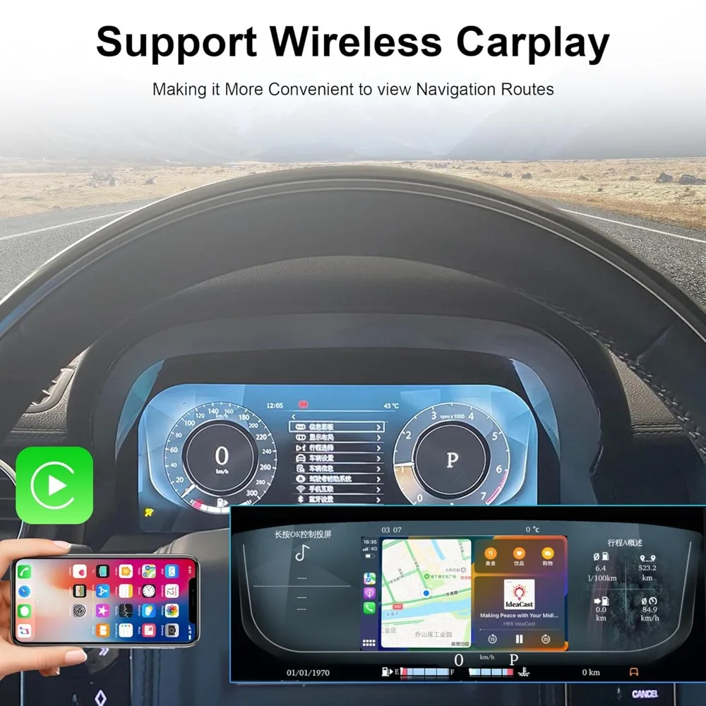 

For Land Rover Discovery 4 LR4 2010-2013 12.3" Digital Cluster Gauge Speedometer Panel for Range Rover Sport3 Colour UI Dash