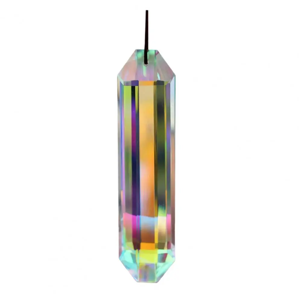 Faux Prism Prism Sun Catcher Decoration for Window Car Rearview Mirror Indoor Outdoor Hanging Ornament with Rainbow Maker