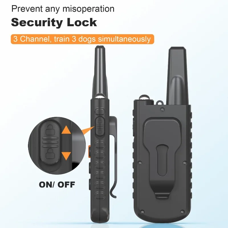 800M Remote Control Dog Trainer Charging Waterproof Shock Vibration Collar Remote Barking Stopper Dog Trainer