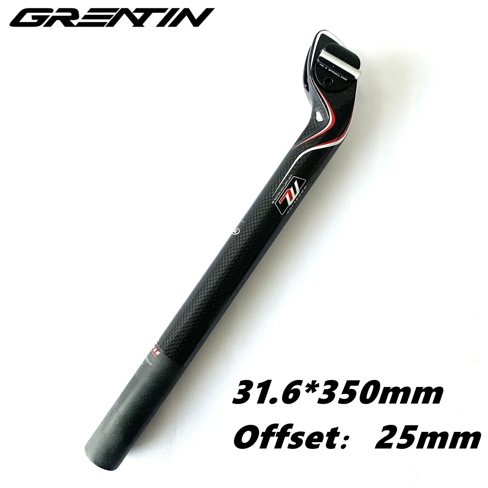 

Carbon Seatpost Mtb Road Bicycle Seat Post Offset 25mm Cycling Speed Seatposts 3K Glossy 31.6*350mm