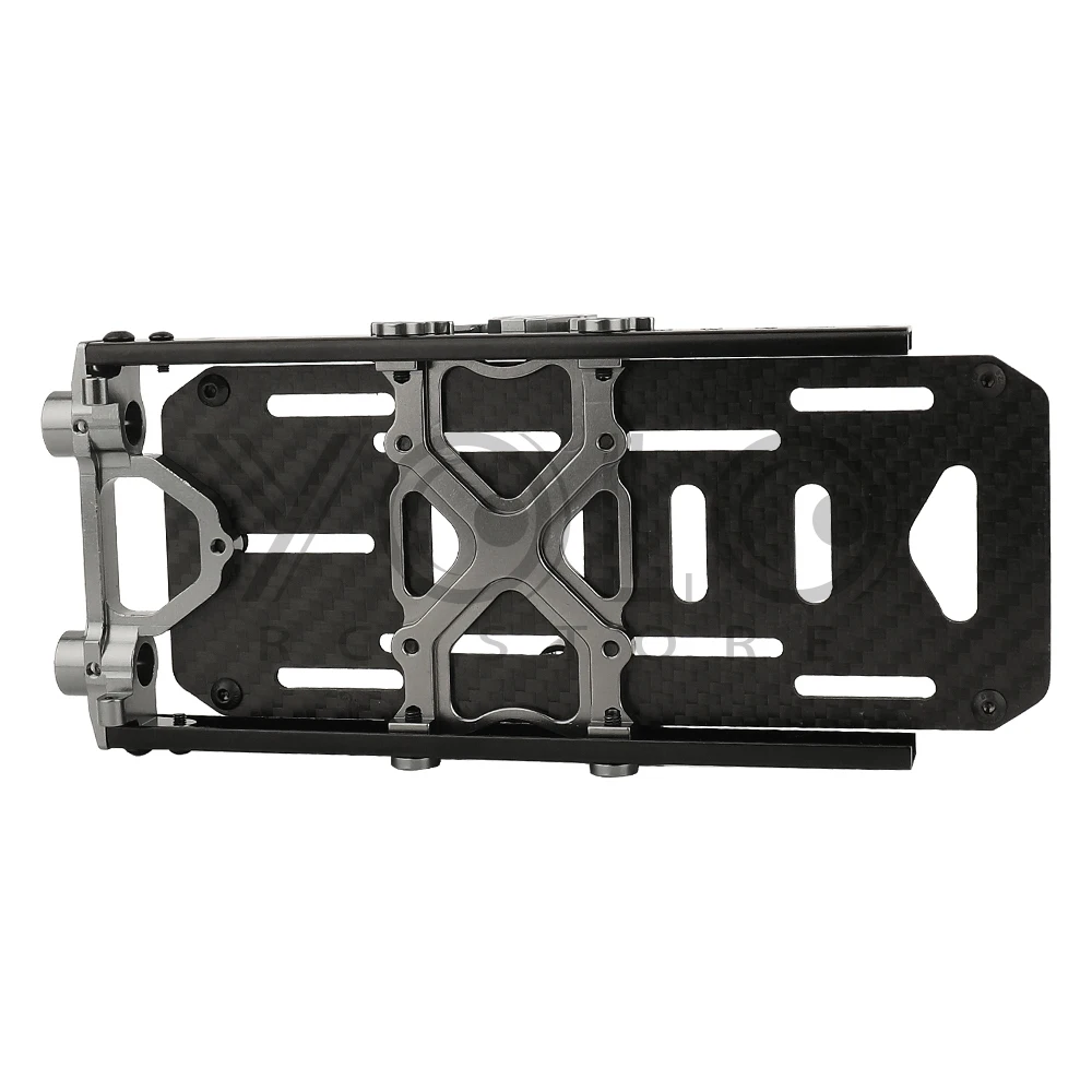 Metal DIY Chassis Frame Kit Extended Rails Shock Towers 4x4 Upgrade to SCX10 6x6 for 1/10 RC Crawler Axial SCX10 Modified Part
