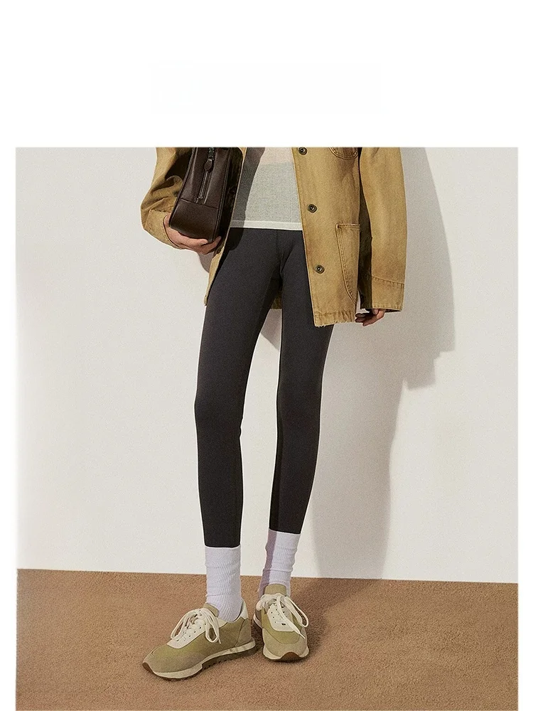 Ochirly Mid-Waist Yoga Pants Four-Way Stretch Tight Fit Sporty Style Long Leggings Fitness Nylon Spandex Women's Bottoms