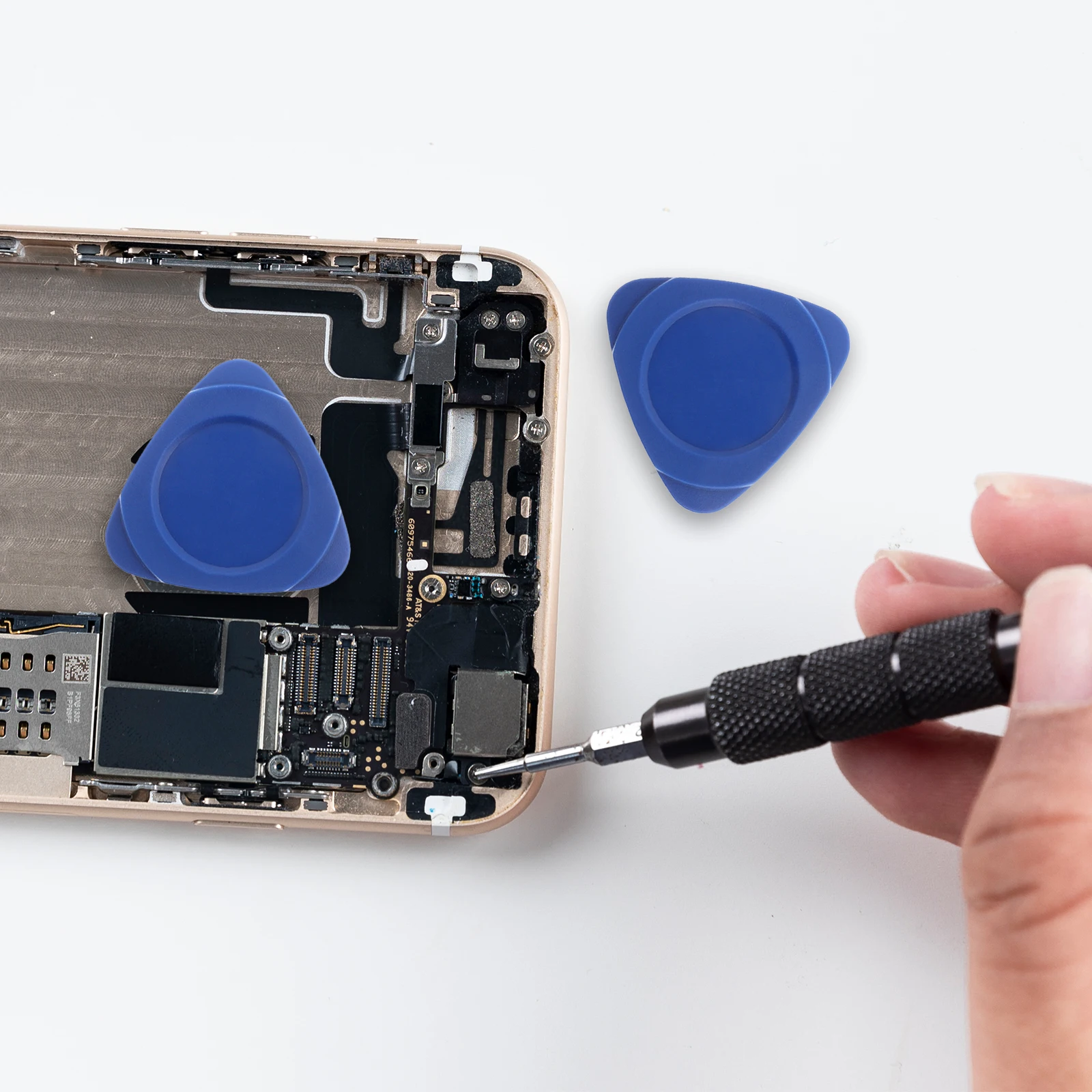 

100Pcs Triangular Plastic Pry Tool Mobile Phone Disassembly Kit for Electronics Repair Opening Mini Pry Bar Deck Prying Tool