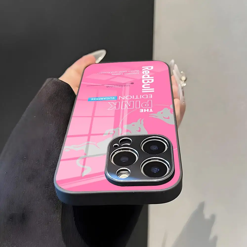 Capa de Celular Fashion R-RedS B-BullS-ES para iPhone 17 Air Pro Max 16 15 14 Pro Max 13 12 Plus com Tampa de Vidro