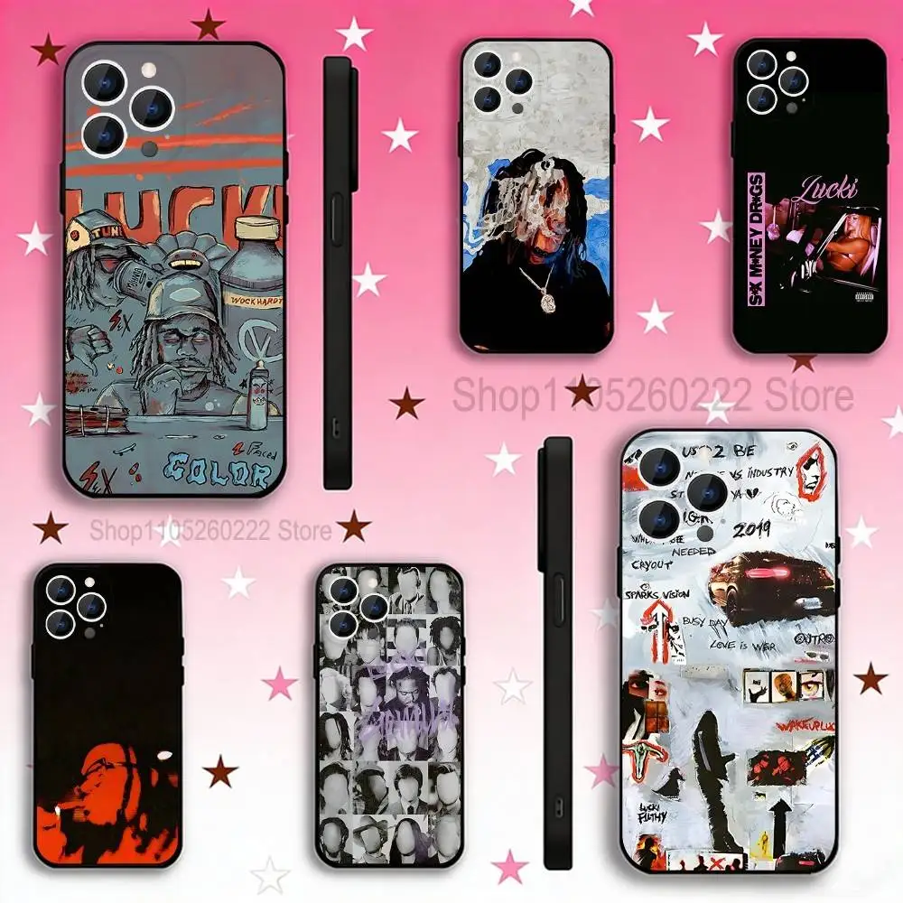 

L-Lucki Rapper Gemini For iPhone 12,16,13,14,15,17,11,Pro,Max,Plus,E,Air,Mini TPU Soft to Skin-friendly phone case