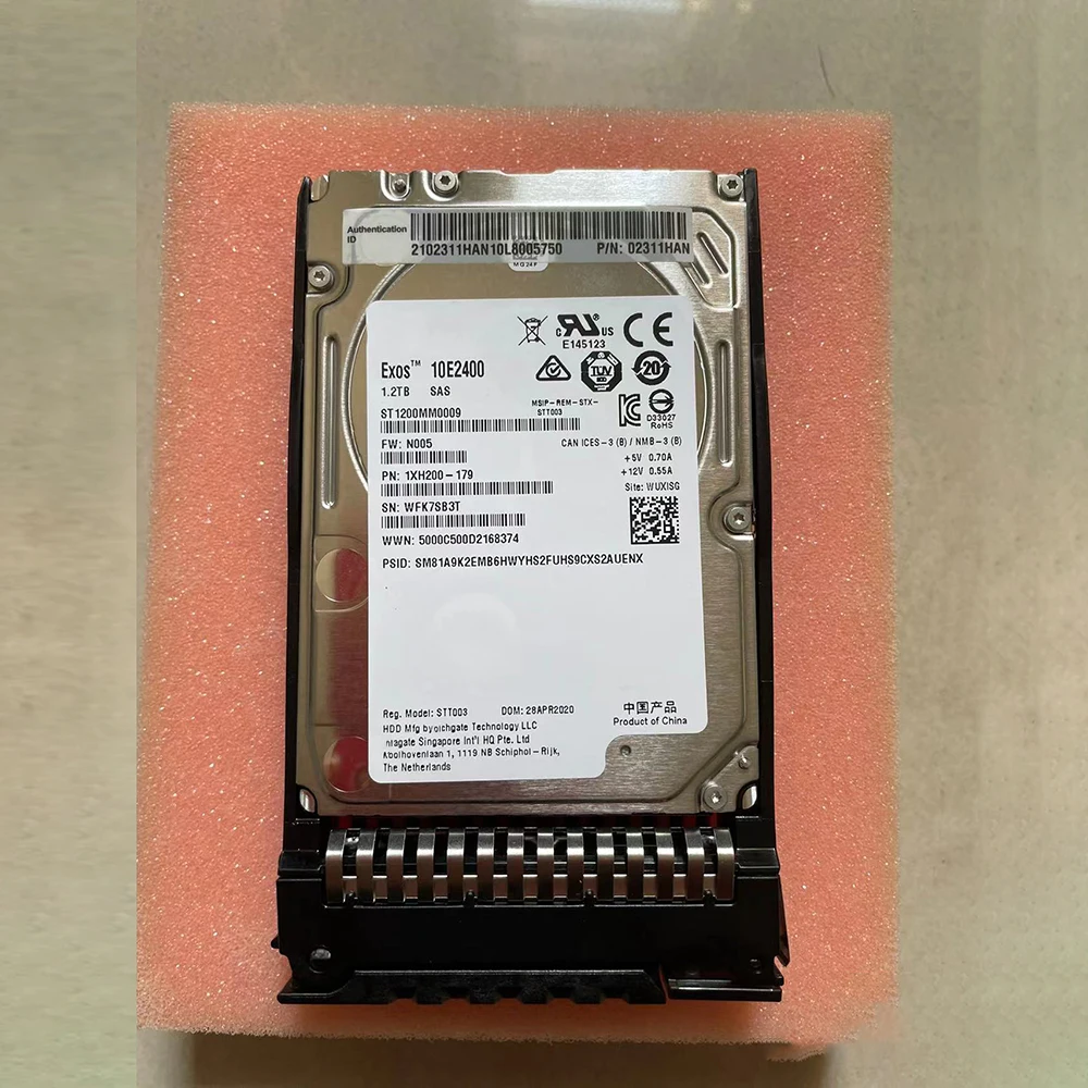 

Для серверного жесткого диска Seagate ST1200MM0009, 1,2 т, 10 кБ, SAS, 2,5 дюйма, 256 м, диск для хранения