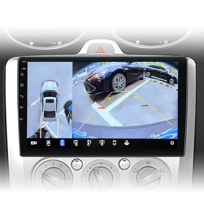 Junsun Qualcomm 8-Core 360 °   Panoramische Camera Draadloze CarPlay Android Auto Radio voor ford focus 2 3 Mk2 Mk3 2004-2011 GPS - afbeelding 2