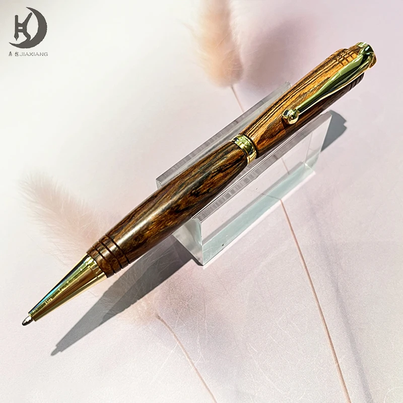 1 Stück 910 Luxus-Vintage-Kugelschreiber aus schmalem Sauerholz, Business-Büro-Stift, Geschenk, cooler, schöner Gelstift aus Holz für Männer und Frauen – Detail 6