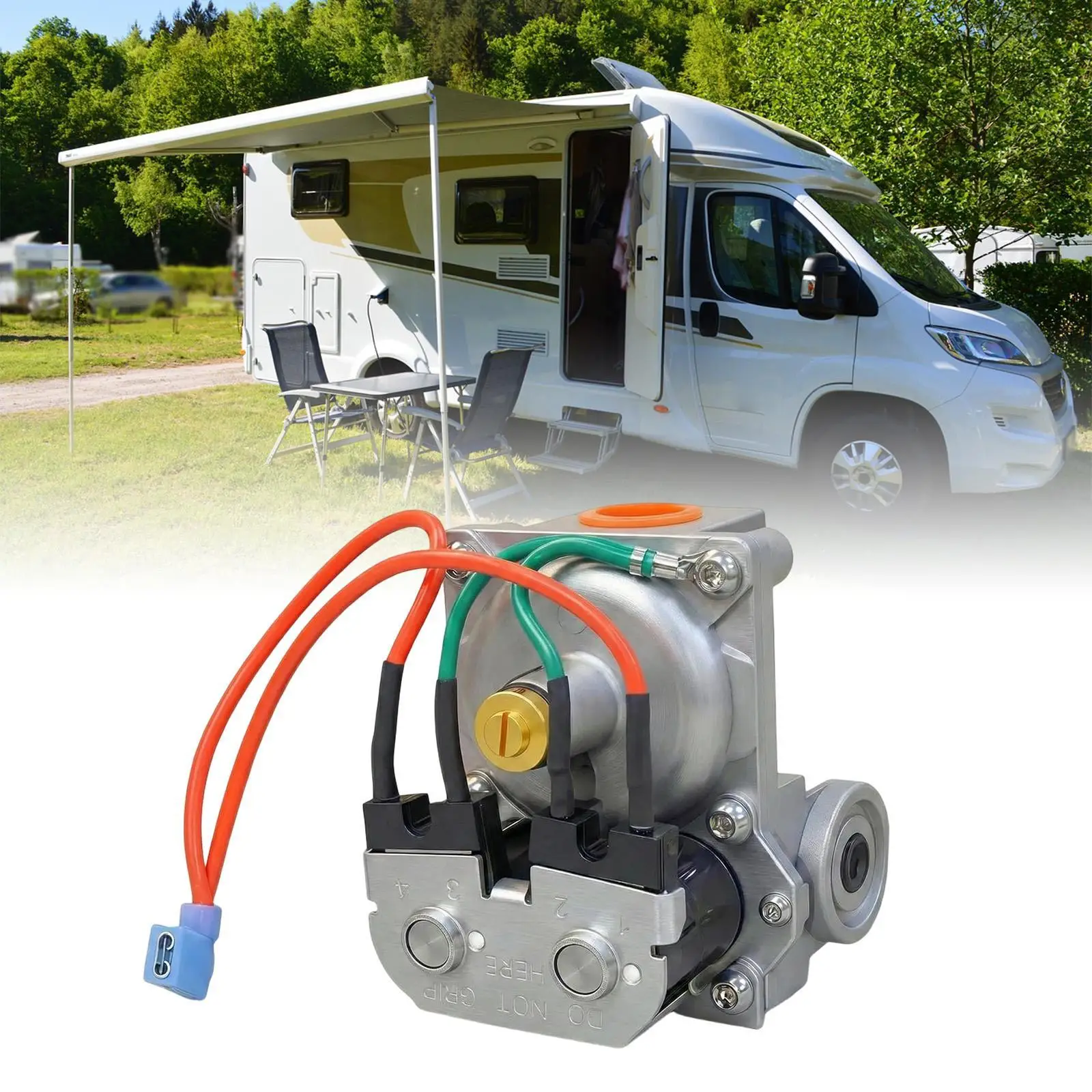 

RV Water Heater Solenoid Valve Durable Gas Control Accessory for Outdoor Hiking Maintenance