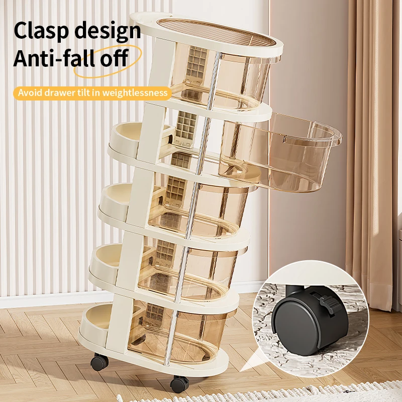 

Wholesale Manufacturer Home Storage Trolley Transparent Drawer Rolling Storage Organizer Cart Plastic Storage Cabinet