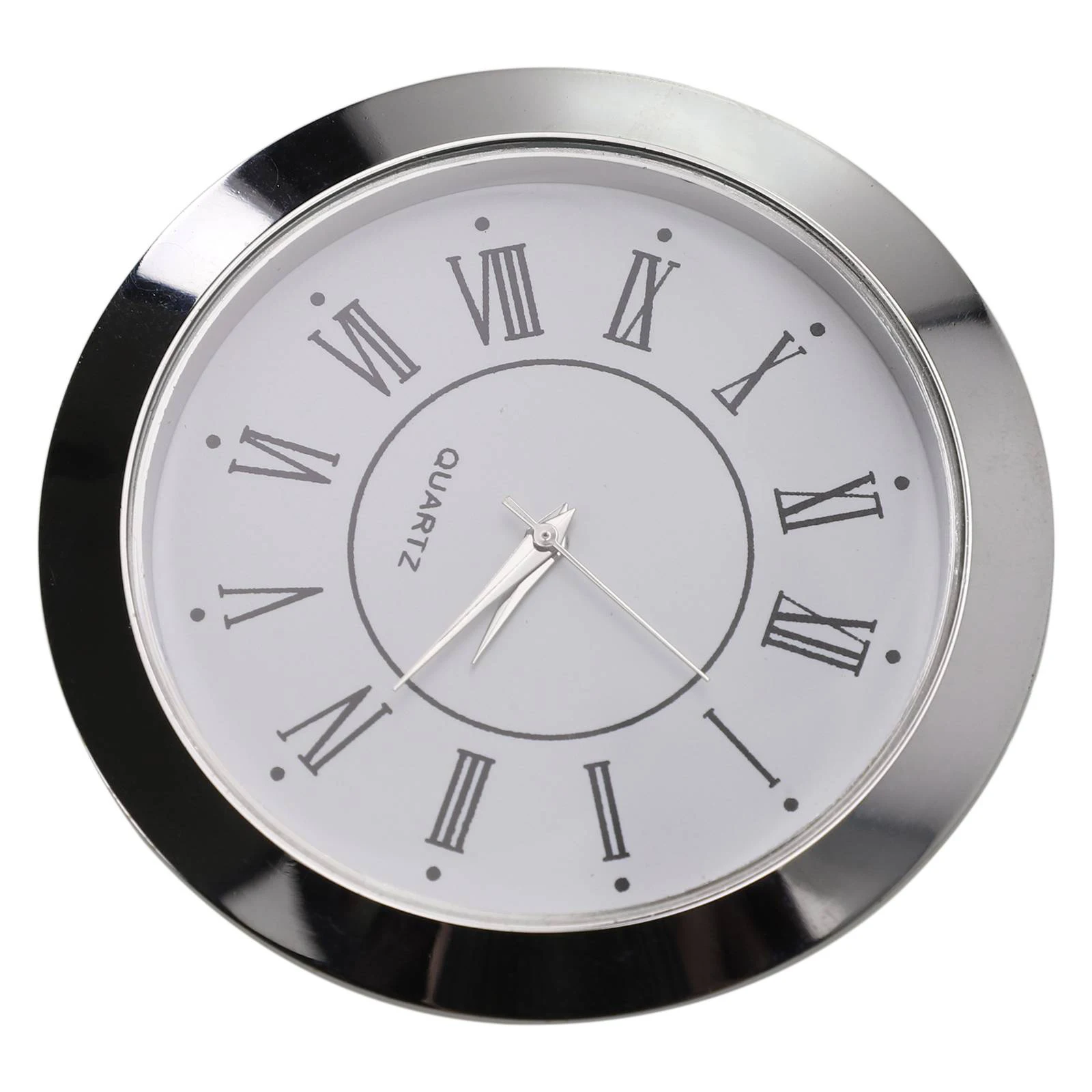 Round Insert Quartz Movement Watch Head, Mini Clock Acessórios, embutidos, peças de reposição, 55mm