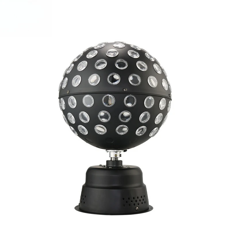 

Flash crystal colorful rotating big magic ball light, ktv stage light flash dancing voice-activated atmosphere light