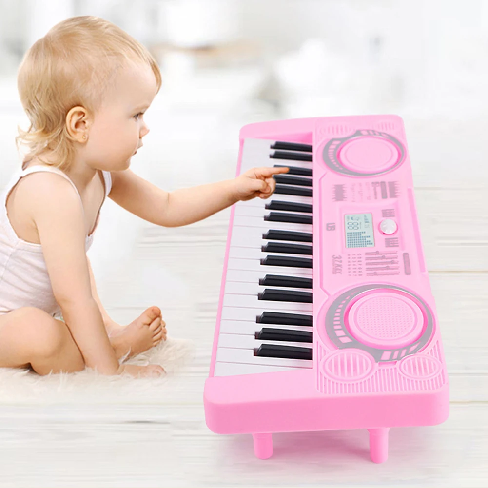 Portable Electronic Piano Keyboard Children Musical Instrument LED Display 37 Keys Digital Piano Keyboard Kids Educational Toy