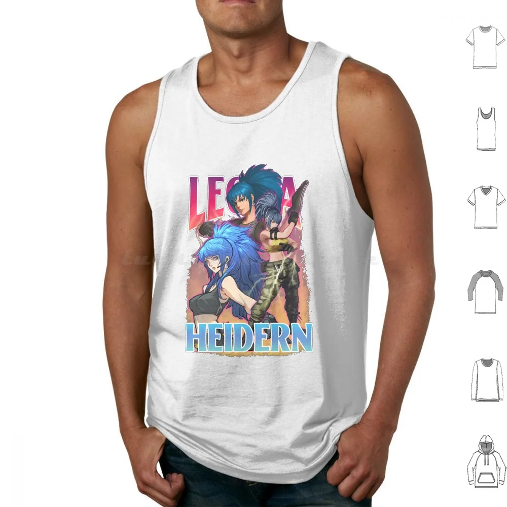 

Bootleg Anime Leona-Reona The King Of Fighters Kof Tank Tops Vest Sleeveless Fatal Fury Kof King Of Fighters Neo Geo 90s
