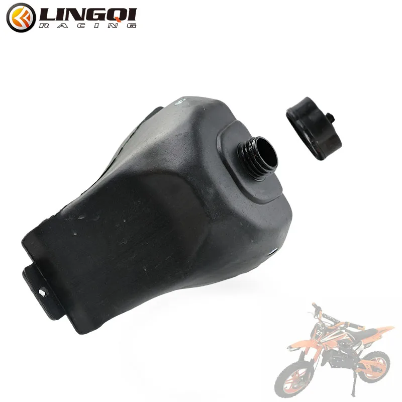 LINGQI RACING Motorcycle Black 3L Plastic Fuel Tank Oil Petrol Tanks For 47cc 49cc Mini Moto Apollo Bike Oils Storage Parts